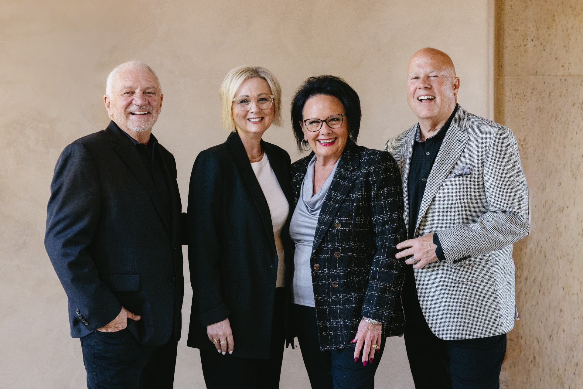 Eddie Windsor, Tammy Windsor, Linda Carpenter and Mark Carpenter standing together